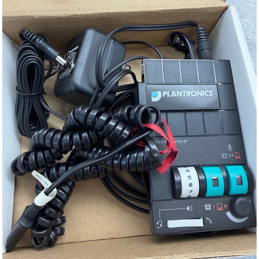 Plantronics MX10 Universal Audio Processor Switcher Amplifier P/N 43404-01 Black